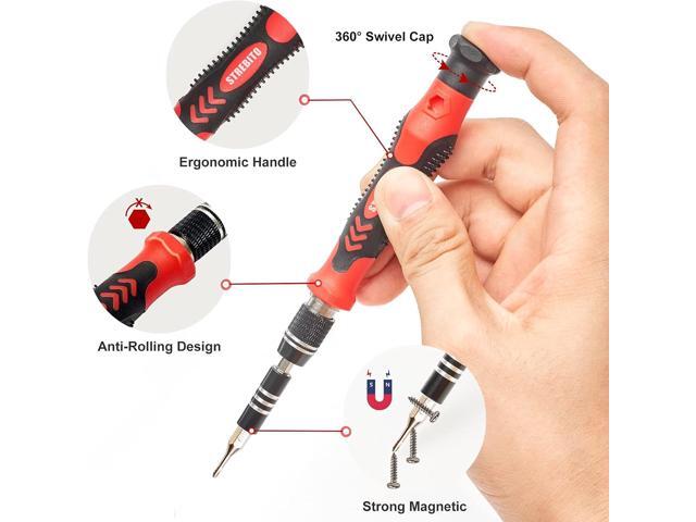 STREBITO Precision Screwdriver Set 124-Piece Electronics Tool Kit with 101 Bits Magnetic Screwdriver Set for Computer, Laptop, Cell Phone, PC,...