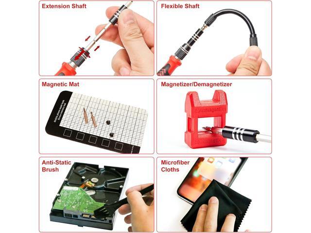 STREBITO Precision Screwdriver Set 124-Piece Electronics Tool Kit with 101 Bits Magnetic Screwdriver Set for Computer, Laptop, Cell Phone, PC,...