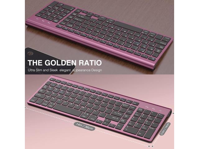 JOYACCESS Bluetooth Keyboard,J Multi-Device (2.4G+BT3.0+BT5.0) Wireless Bluetooth Keyboard Compatible with...