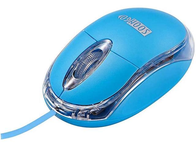 Kids Mouse 2 Pack [Pink Blue] for Laptop Mini USB Optical Wired Mice fit for Kids Girls Lady use Compatible with Computer Laptop PC Desktop Windows...