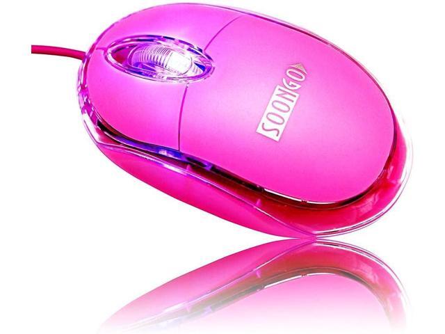 Kids Mouse 2 Pack [Pink Blue] for Laptop Mini USB Optical Wired Mice fit for Kids Girls Lady use Compatible with Computer Laptop PC Desktop Windows...