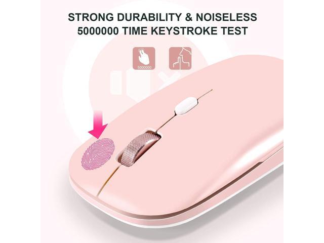 PINKCAT Wireless Flat Mouse, 2.4G Optical Mouse, Computer Mouse for Laptop, PC, Computer, Chromebook, Notebook, Especially Designed for Computer...