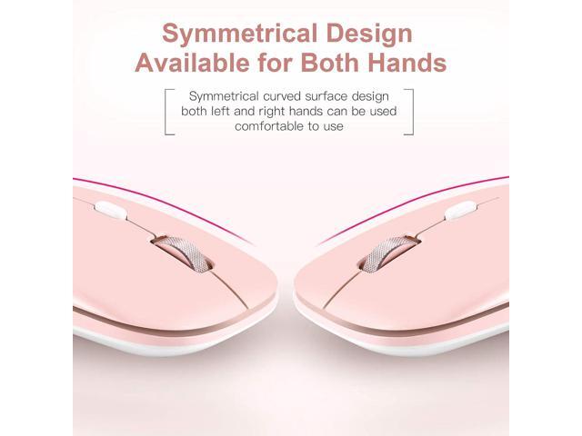 PINKCAT Wireless Flat Mouse, 2.4G Optical Mouse, Computer Mouse for Laptop, PC, Computer, Chromebook, Notebook, Especially Designed for Computer...