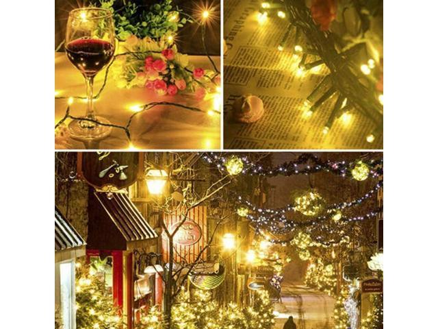 Home Lighting 66ft Christmas Decorative Mini Lights, 200 LED Green Wire Fairy Starry String Lights Plug in, 8 Lighting Modes, for Indoor Outdoor...