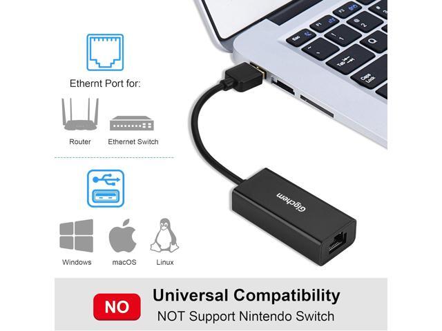 USB 2.0 to ethernet Adapter USB to RJ45 Supporting 10/100 Mbps Ethernet Network for Window/Mac OS, Surface Pro/Linux