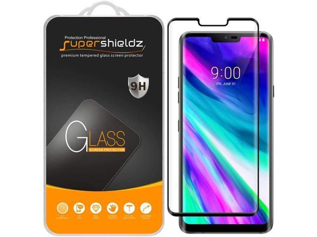 Supershieldz (2 Pack) Designed for LG G8 ThinQ Tempered Glass Screen Protector, (Full Cover) (3D Curved Glass) Anti Scratch, Bubble Free (Black)