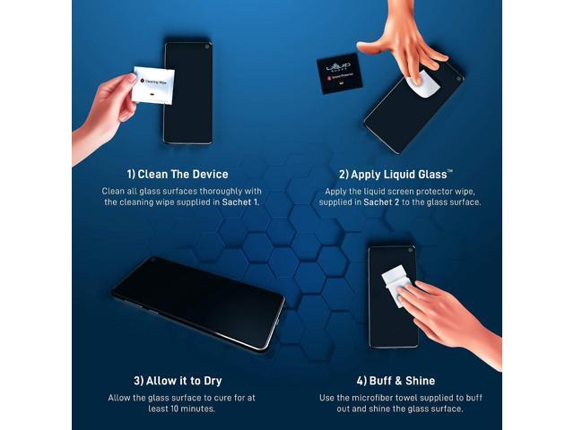 LIQUID GLASS Screen Protector Wipe On Scratch and Shatter Resistant Nano Protection for All Phones Tablets Smart Watches - Universal (New and...