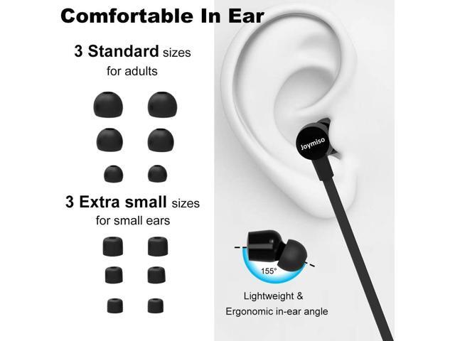 Joymiso Tangle Free Earbuds for Kids Women Small Ears with Case, Comfortable Lightweight in Ear Headphones, Flat Cable Ear Buds Wired Earphones...