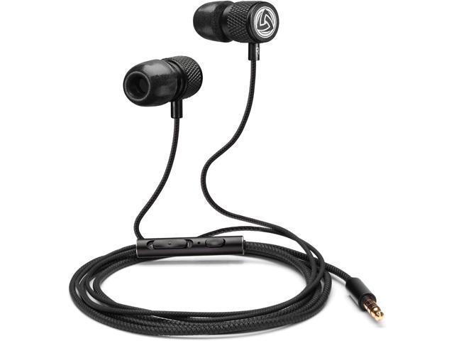LUDOS Ultra Wired Earbuds in-Ear Headphones, 5 Years Warranty, Earphones with Microphone, Noise Isolating Ear Buds, Memory Foam for iPhone,...