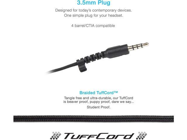 Cyber Acoustics Lightweight 3.5mm Headphones - Great for use with Cell Phones, Tablets, Laptops, PCs, Macs (ACM-4004)