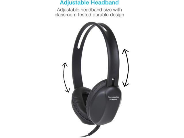 Cyber Acoustics Lightweight 3.5mm Headphones - Great for use with Cell Phones, Tablets, Laptops, PCs, Macs (ACM-4004)