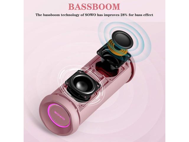 Outdoor Portable Bluetooth Speaker, Wireless IPX7 Waterproof Speaker, 25W Loud Sound, Bassboom Technology, TWS Pairing, 16H Playtime, Speaker with...