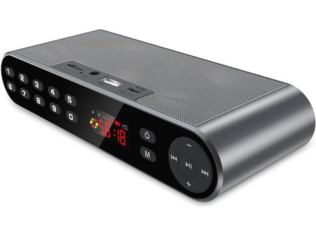 Antimi Bluetooth/FM Radio/MP3 Player Portable Wireless Speaker (Black)