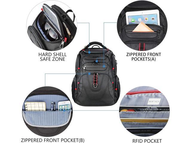 KROSER TSA Friendly Travel Laptop Backpack 17.3 inch XL Computer Backpack Water-Repellent College Daypack Business Backpack with RFID Pockets & USB...