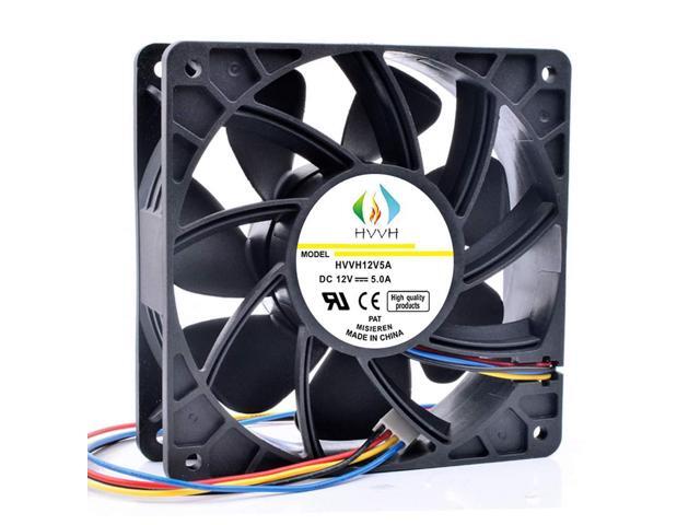 Dual Ball Bearings High Speed Durable 4 Pin DC 12V 5A 7000 RPM Cooling Fan Brushless Replacement Case Fan for Antminer Bitmain S7 S9 D3 L3 E9 T9...
