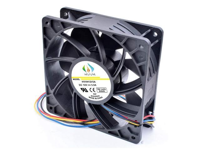 Dual Ball Bearings High Speed Durable 4 Pin DC 12V 5A 7000 RPM Cooling Fan Brushless Replacement Case Fan for Antminer Bitmain S7 S9 D3 L3 E9 T9...