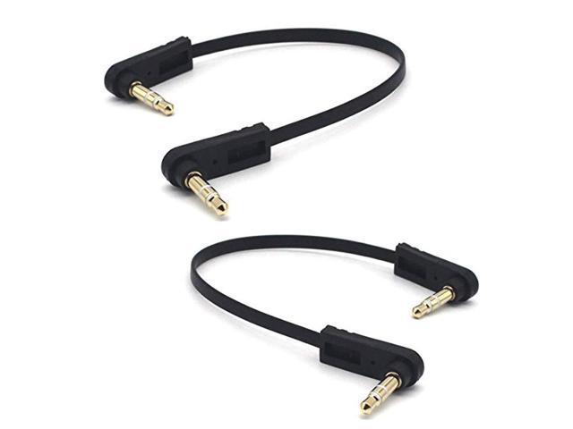 3.5mm Audio Cable 2-Pack 15cm 1/8" 3.5mm TRS Male to TRS Male Stereo Jack Audio Cable AUX Cord for Headphone Car Stereo Home Stereo and More...