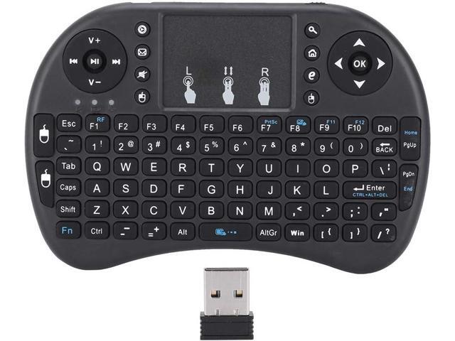 Mini Wireless Keyboard with Touchpad, Portable 2.4Ghz Wireless Handheld Keyboard Flying Mouse Wireless Keyboard for Home Multimedia for PC, Laptop,.