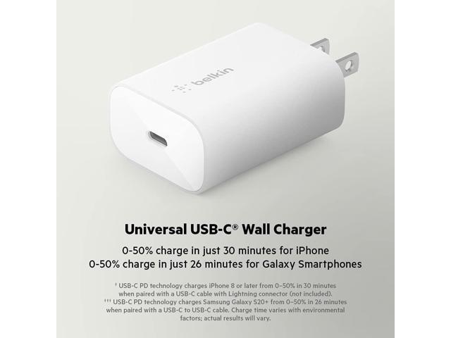 Belkin - USB-C PD 3.0 PPS Wall Charger 25W - White - image 6