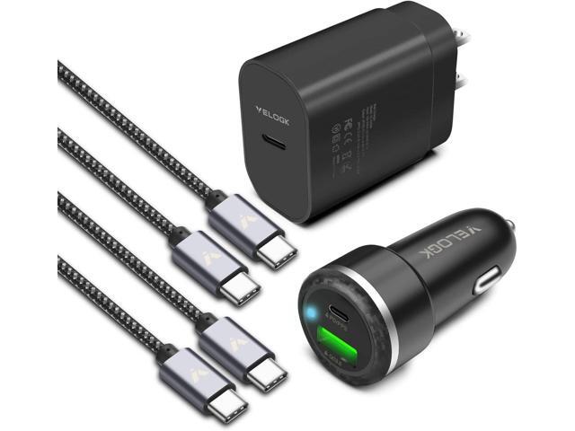 Super Fast Charger Type C Kit, VELOGK 25W PD PPS USB C Wall/Car Charger for Samsung Galaxy S25/S24/S23 Ultra/S23+/S23/S22/S21/S20/Plus/Note 20/A71,...