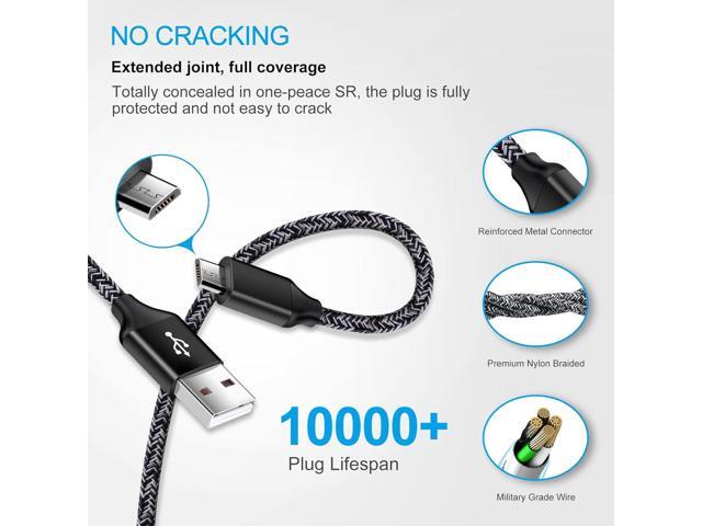 Quick Charge 3.0 Fast Charging Block Wall Charger with 3ft Micro USB Cable Android Fast Charger for Samsung Galaxy S7 S6 Edge A10 A9 A6 J7 J3,LG...