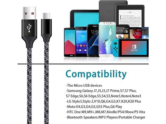 Adaptive Fast Charger Android Charger for Samsung Galaxy S7 Edge S6 S5 J3 J3V J7 J7V J5,Moto G5 G4 E6 E5 E4,LG Stylo 3 2 G4 K50 K40 K22...
