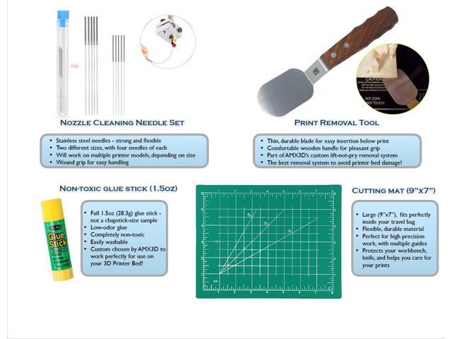 Economy 3D Printer Tool Kit - All The 3D Printing Tools & Accessories Needed to Remove, Clean & Finish 3D Prints for Adhesion Print Removal Print...