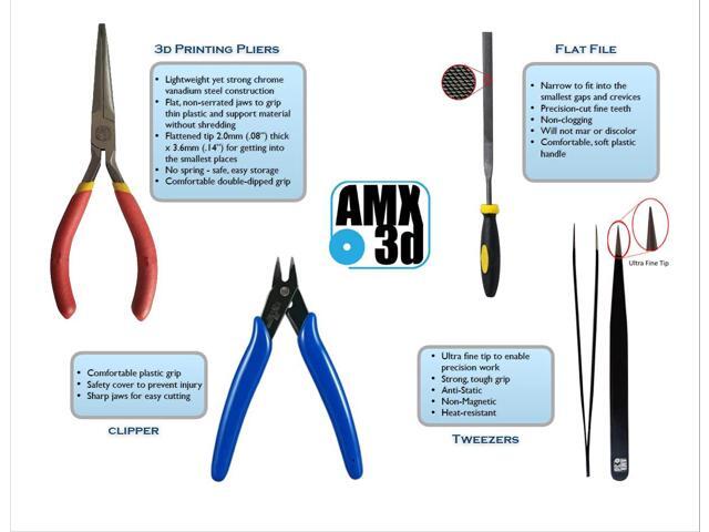 Economy 3D Printer Tool Kit - All The 3D Printing Tools & Accessories Needed to Remove, Clean & Finish 3D Prints for Adhesion Print Removal Print...