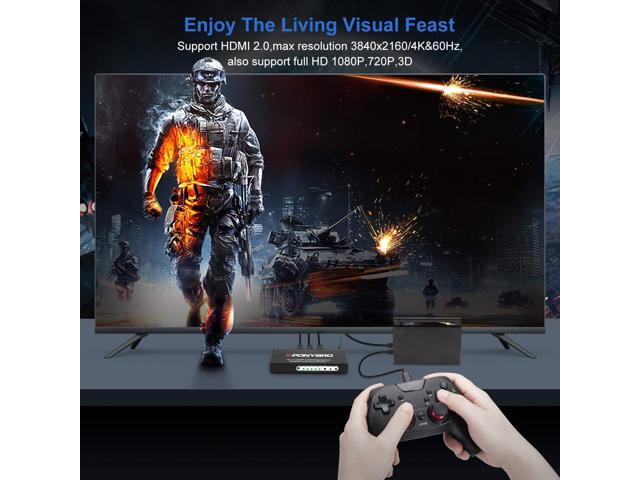 (Newest Version) PONYBRO UHD 4K 60Hz HDMI 2.0 Switch 5 in 1 with Remote, Support Auto-Switching,High Speed-18Gbps,HDR 10,HDCP2.2,Full 3D,1080P,...