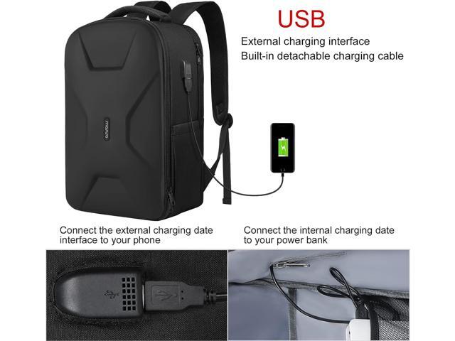 MOSISO 15.6-16 inch 35L Laptop Backpack with USB Charging Port for Women Men, Waterproof Hardshell Travel Business Computer Bag, Anti-Theft Daypack...