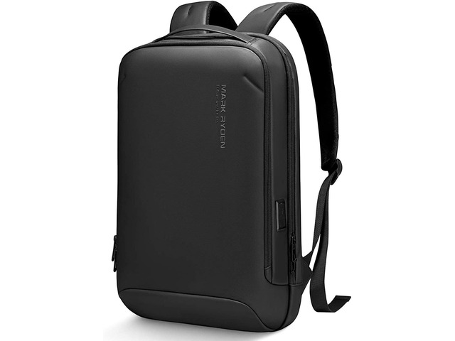 MARK RYDEN Slim Laptop Backpack for Men, High Tech Backpack with Scratch Resistant Shell and USB Charging Port, Waterproof Business Backpack Ideal...