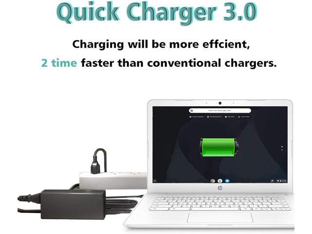 45W USB-C Chromebook Charger Fit for HP Chromebook 14 14A G5 14-ca061dx 14-ca020nr 14-ca060nr 14-ca043cl 14-ca052wm 14-ca051wm X360 11A 11 G6 EE 11...