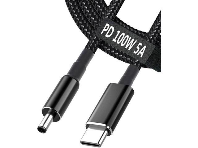USB C to 4.5mm Laptop Charging Cable Adapter Male Type C to DC 4.5 x 3.0mm Converter Braided 6.5ft Fast 100W PD Power Charger Supply Cord for...