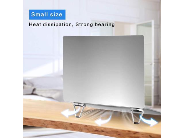 Zinc Alloy Portable Laptop Cooling Pad & Riser - Ergonomic Legs for 12-20 Inch Laptops (Silver, 4pcs)