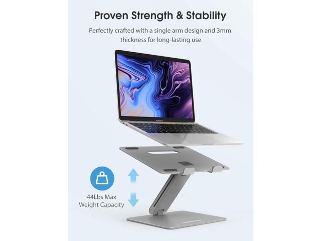 AboveTEK Laptop Stand, Adjustable Portable Computer Riser, Ergonomic Aluminum Notebook Desktop Holder for Desk, Compatible with MacBook Pro, Air,...