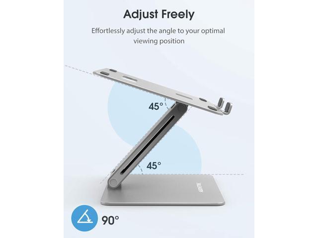 AboveTEK Laptop Stand, Adjustable Portable Computer Riser, Ergonomic Aluminum Notebook Desktop Holder for Desk, Compatible with MacBook Pro, Air,...