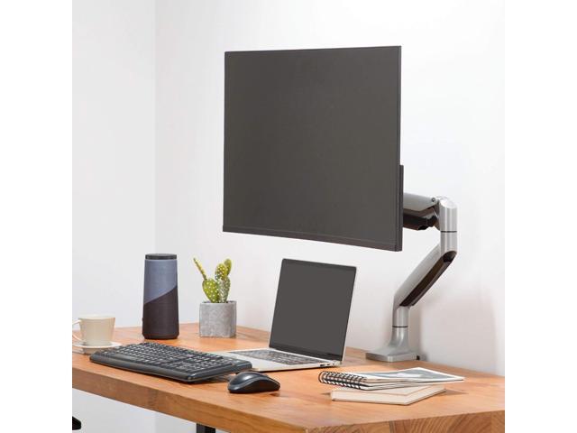 AVLT Single 17'-45' Monitor Arm Desk Mount Premium Mechanical Spring fits One Flat/Curved/Ultrawide Monitor Full Motion Height Swivel Tilt Rotation...
