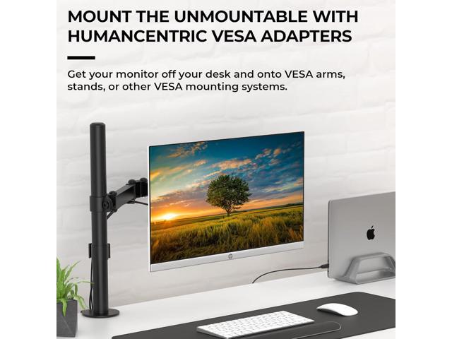 HumanCentric VESA Mount Adapter for HP Monitors 22er, 22es, 22f, 23er, 23es, 23f, 24ea, 24ec, 24er, 24es, 24f, 24fw, 25er, 25es, 25f, 27er, 27ea,...