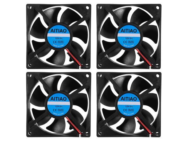 4PCS 8025 Dual Ball Bearing Quiet Computer Case Fan 12V DC 80mm 80mm 25mm High Speed Muffin Fan Cooling Fan for 3D Printer Computer Case Fan CPU...