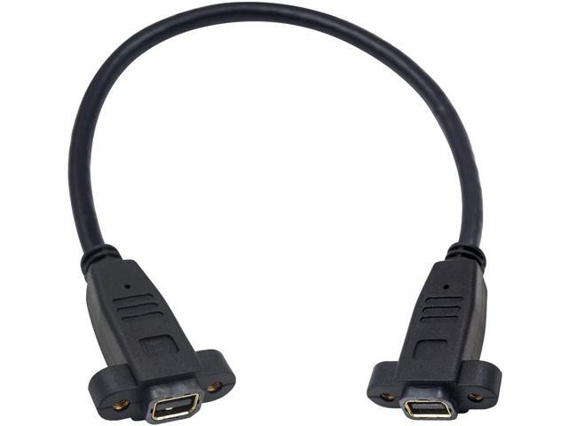 Mini Displayport Female to Mini Displayport Female Panel Mount 4k Mini Dispalyport Cable 30cm Not for Thunderbolt 3