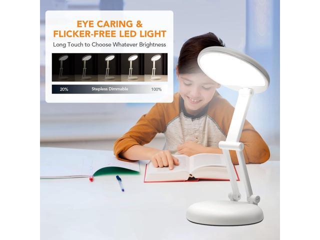 Battery Operated Lamp Rechargeable Lamp Foldable & Portable Light, 8 Brightness Dimmable Cordless Lamp Rechargeable Light Wireless Lamp Mini Lamp,...