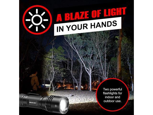 GearLight LED Tactical Flashlights High Lumens - Mini Flashlights for EDC Carry - Compact Powerful Emergency Flashlights Made from Military-Grade...