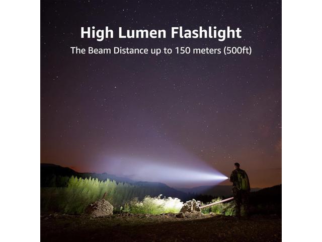 Lighting EVER LED Flashlights High Lumens, Small Flashlight, Waterproof, Adjustable Focus Flash Light for Outdoor, Emergency, Camping, AAA...