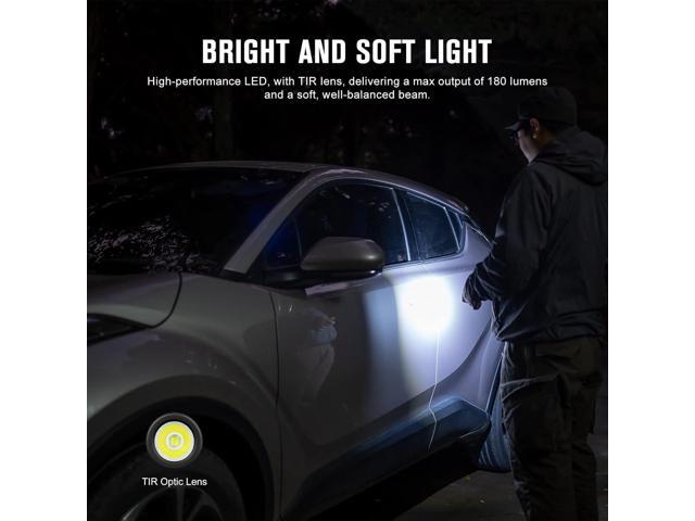 OLIGHT I1R 2 Pro Eos 180 Lumens EDC Rechargeable Keychain Flashlight, Powered by Built-in Rechargeable Battery with Type-C USB Cable, Slim Mini...