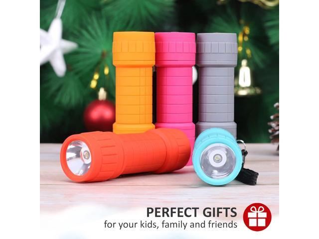 FASTPRO 10-Pack, Super Bright 100-Lumen (1W) LED Mini Flashlight Set, AAA Dry Batteries are Included and Pre-Installed