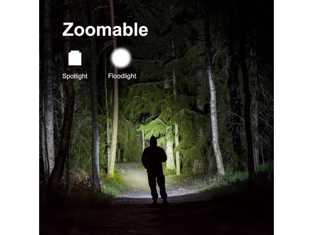 2 Pack USB Rechargeable Flashlight - Small & Bright LED Mini Flashlights, High Lumens, 4 Modes, Zoomable, The Size of Pocket Gifts for Kids