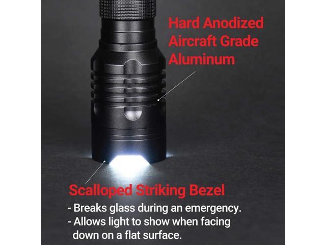 Feit Electric LED Tactical Flashlight - Aluminum Alloy - Zoomable Strike Bezel Requires