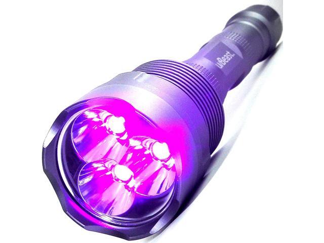 uvBeast V3 385-395nm Black Light UV Flashlight - High Power Upgraded Triple Broad Band LEDs Best for Professional/Commercial Use - USA Stock
