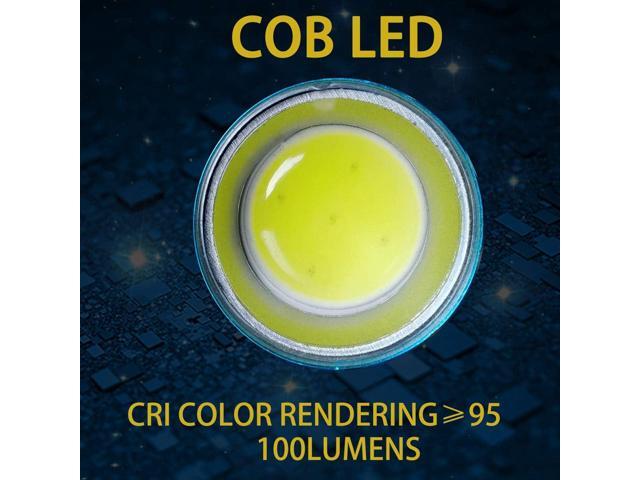 KunHe 6 Pack Stocking Stuffers Small Mini LED Flashlight Christmas Gifts COB Flashlights for Kids 100 Lumen with Battery Bright Camping Flash Light