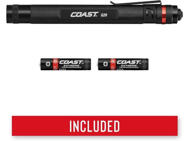 COAST G20 Inspection Beam LED Penlight with Adjustable Pocket Clip and Consistent Edge-To-Edge Brightness, Green, 54 lumens